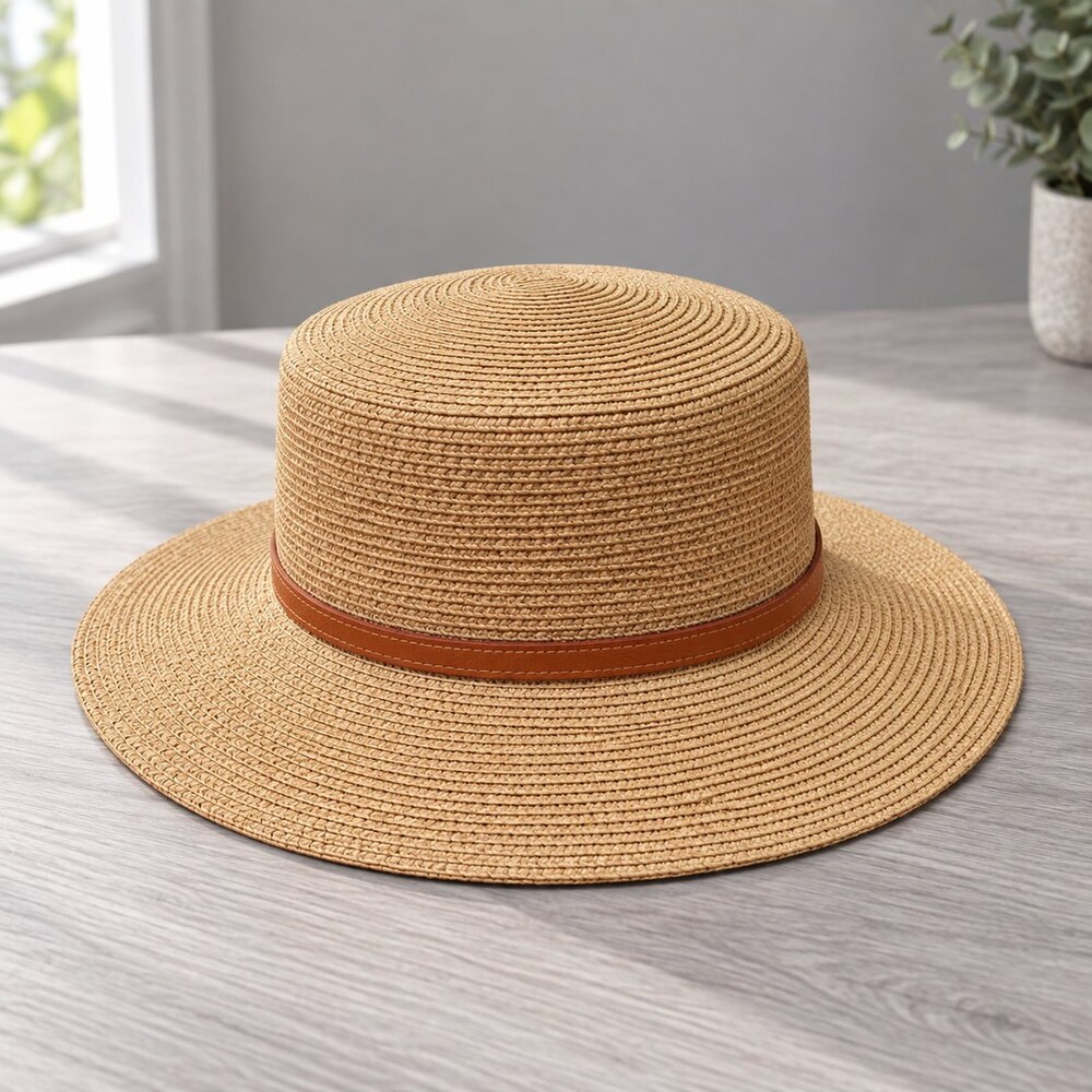 Dior Beige Heart Straw Sun Hat - Picture 4 of 6